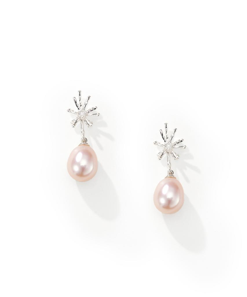 Findelise 925 Signature Étoile Drop Freshwater Pearl Earrings