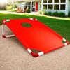 Portable Cornhole Board Set with 3 Red 3 Blue Bags Outdoor Toss Game Set Portable Cornhole Board Game Set for Kids Adults Family