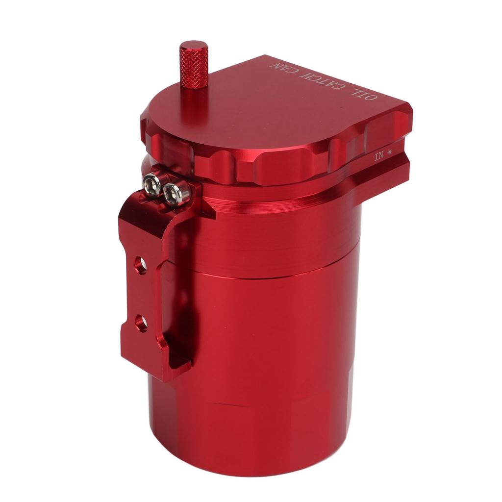 Oil Catch Can Aluminium Alloy Fuel Separator Reservior Trap Tank Replacement for Chevy Silverado 1500 Red