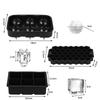 Lilang 15-Grid Easy-Release Silicone Ice Cube Tray Set