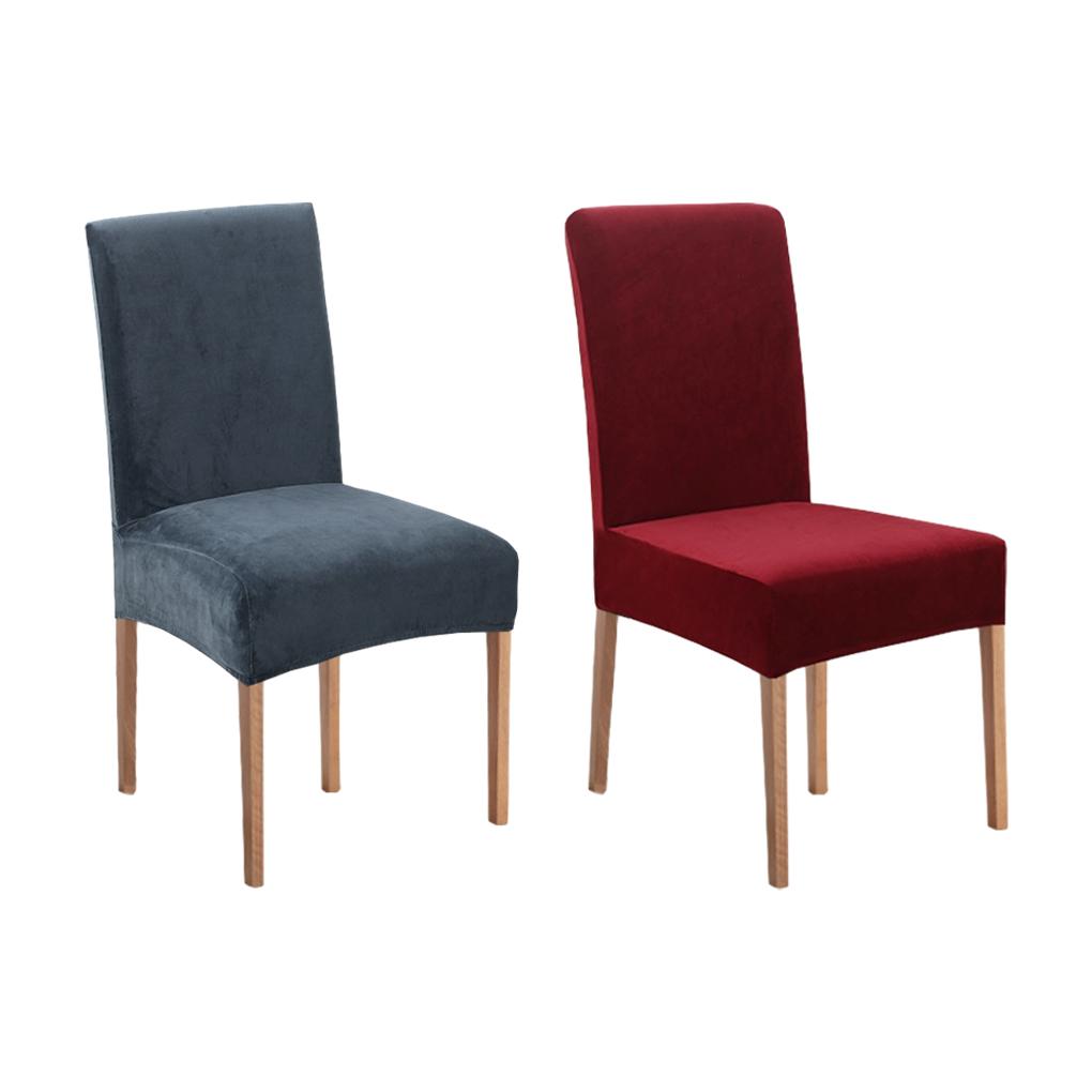 4pcs Polyester High Elastic And Breathable Chair Cover For Kitchen Chairs Protective Chair Covers