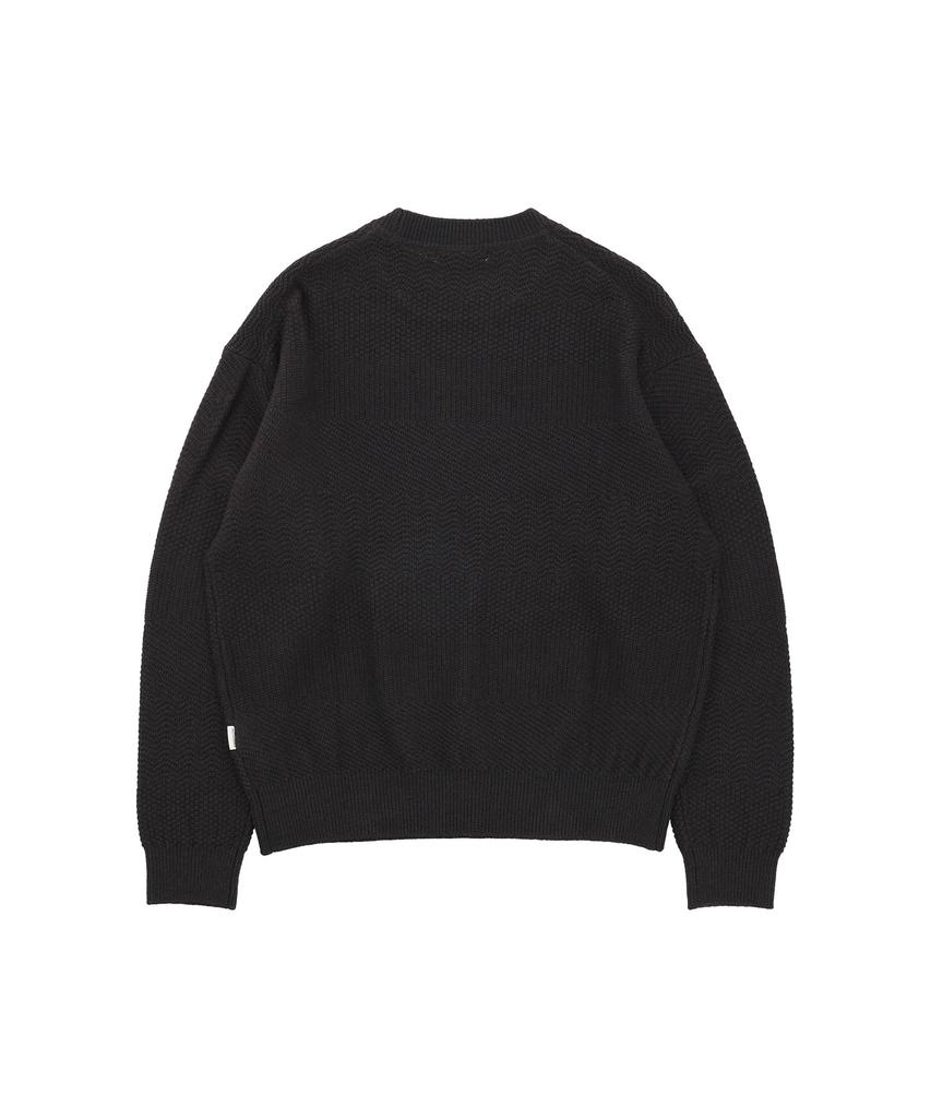 NOWANDTOMORROW Texture Knit Pullover [3 Color]
