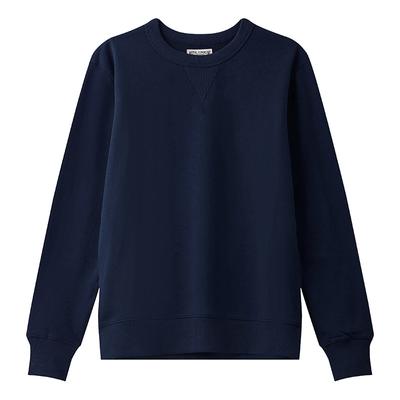 American Hatless Vintage Round Neck Sweatshirt Navy Dark Blue Long-sleeved Pullover Sweatshirt