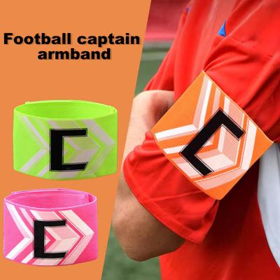 Futbol Kaptan Kol Bandı Ayarlanabilir Kaptan "C" Kol Bandı Elastik Futbol Basketbol Oyuncu Bantları Yetişkinler Gençler İçin