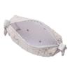 Nitori Diaper Pouch Ivory IB02 - Portable Cotton Baby Accessory Bag, Machine Washable