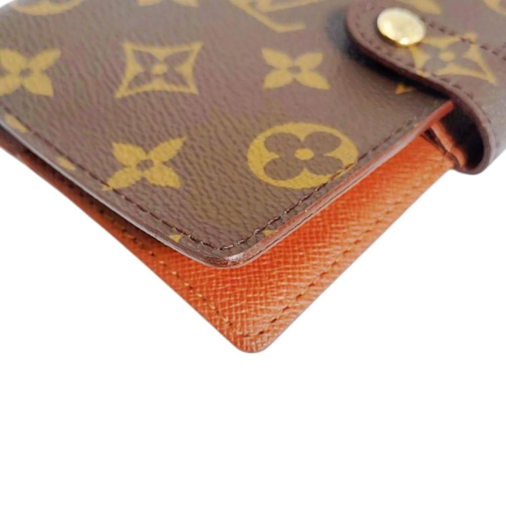 LOUIS VUITTON Monogram Agenda PM Notebook cover Monogram canvas Brown R20005 Used