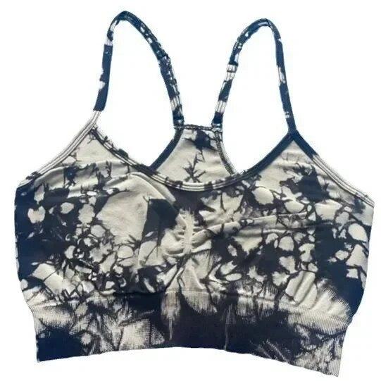 Fashion Tie-dye Yoga Leggings Women Shorts Sports Pant Gym Fitness Sportswear High Waisted Slim Fit 29654