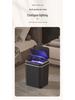 Cubo de Basura Inteligente de Inducción Automática - Cubo de Almacenamiento de Lujo a Prueba de Olores sin Contacto para Baño
