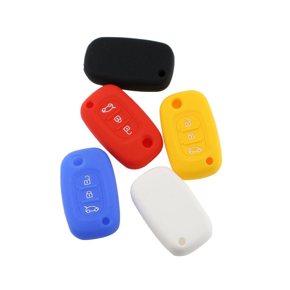 Silicone Car Key Cover for LADA Vesta Granta XRay Kalina Priora Sedan Sport for Renault Fluence Clio Megane Remote Case