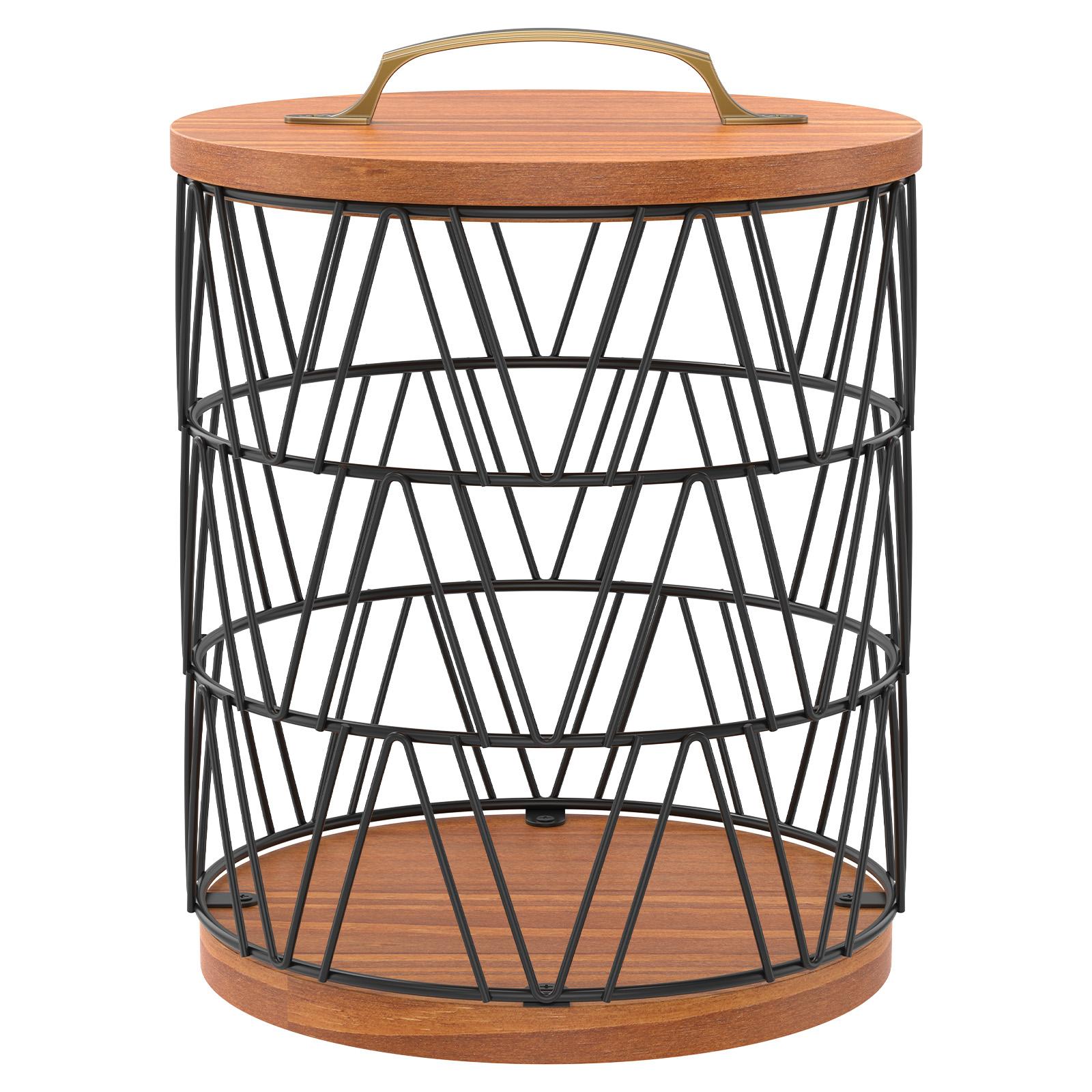 

Coffee Pod Holder Large Capacity Coffee Capsule Holder with Wood Base Compact Espresso Pod Holder Coffee Pod Stands for Home чёрный