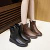 Pure wool snow boots women's fur integrated flat-bottomed waterproof and non-slip winter warm short boots thickened Northeast cotton shoes