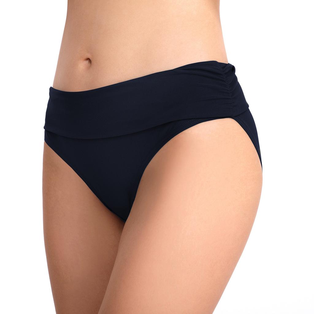 Women’s Solid Color Triangle Swim Bottoms, Sexy Ruched High-Stretch Bikini Pants for Beach