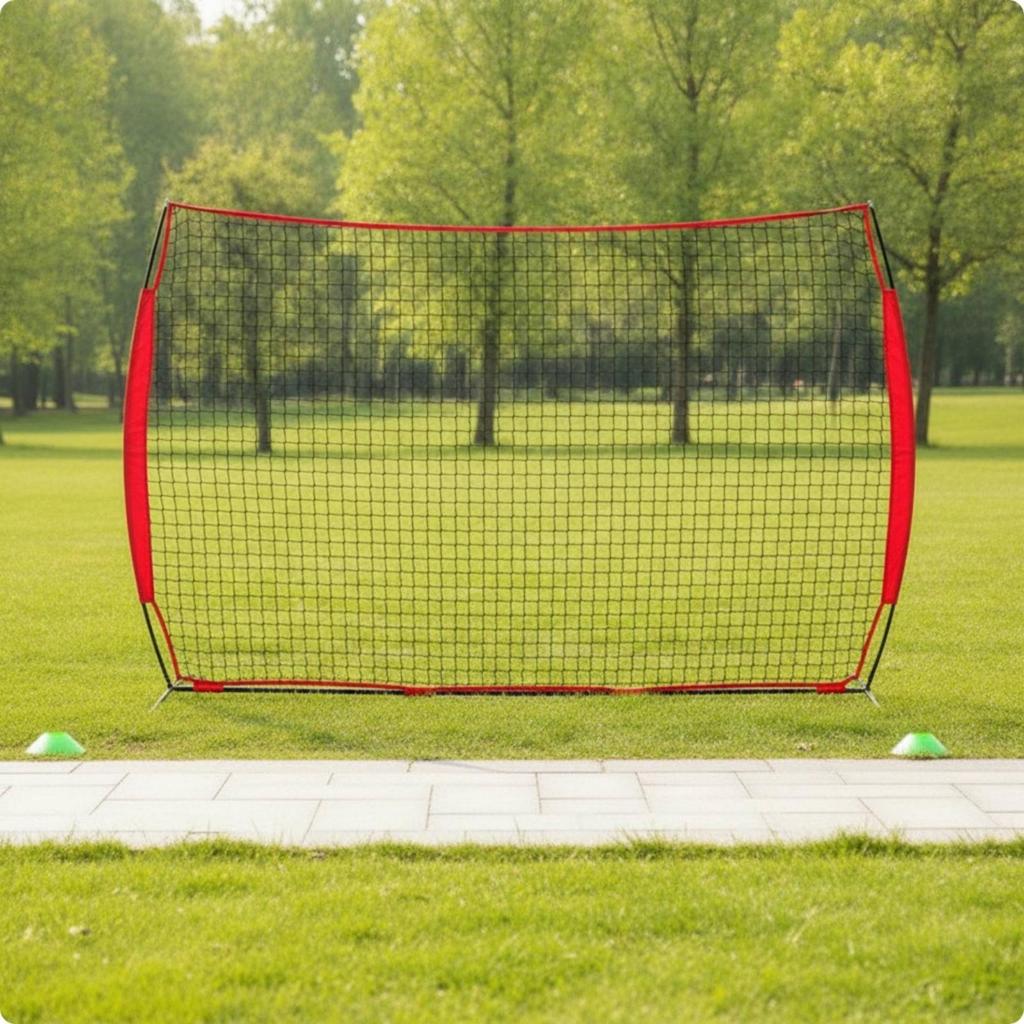 Training Net with Metal Frame Freestanding Sports Deflector NetInstant Setup VersatileSport for