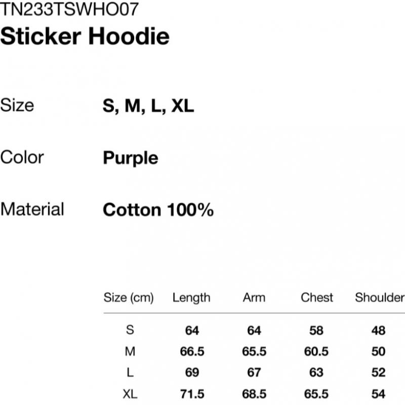 Thisisneverthat Sticker Hoodie Purple