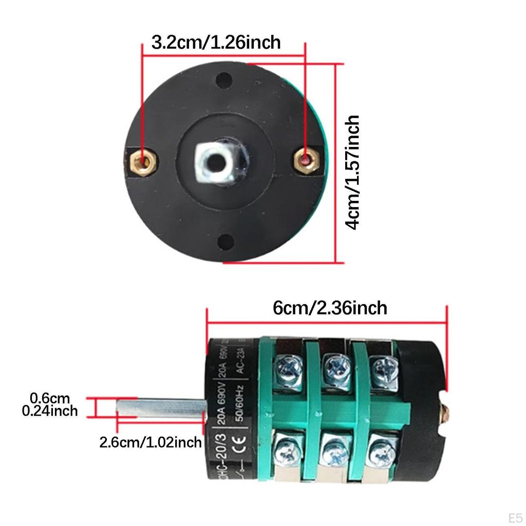 220V/380V 20A Tire Changer Motor Forward Switch Universal Quick Response for DIY Mechanics Car
