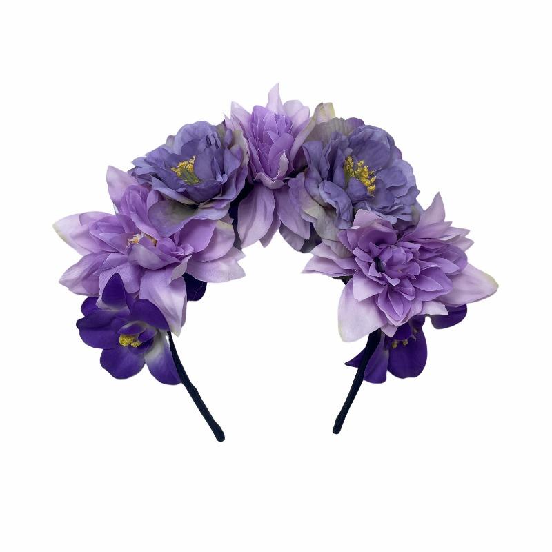 Fashion vacation bridal head buckle, simulated peony lotus headband