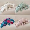 Adorable peluche Dragon Céleste, douce et mignonne, un long oreiller pour enfants, disponible en rose, bleu et vert.