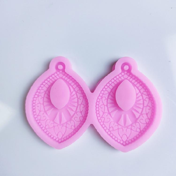 1PC Heart Star Flower Shape Resin Craft Silicone Mold Pendant Mould Earrings Moulds for Unique Necklace and Earring