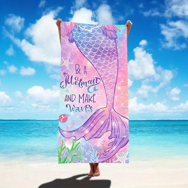 Tropical Pineapple Striped Beach Towel Quick Dry Polyester Bath Towel Summer Swim Pool Travel Vacation Outdoor Blanket