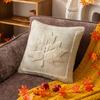 45X45/50X50CM Autumn Throw Pillow Cover Plush Halloween Pumpkin Stamping Waist Cushion Cover Decor Home Decorative Pillowcase
