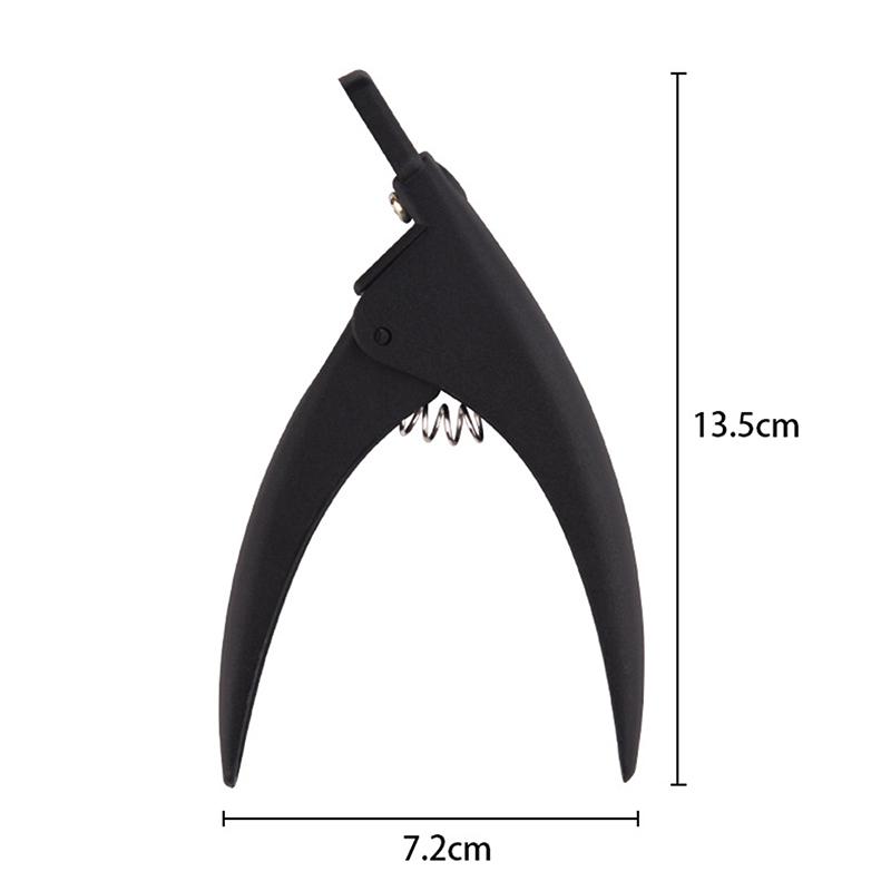 

Nail Art Clipper U Type Round Edge Finger Cutter False Tips Edge Cutters Colorful Guillotine Cut False Nail Knife Nail Tools black
