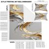 Pillowcase Quilt Cover 3-Piece Bedding Gold Silver Abstract Metal Brushstrokes Decorative Pattern