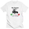 Mein Traktor Ruft T-Shirts Reine Baumwolle Kurzarm Lustiges Landwirt Fahrer T-Shirt Locker Übergröße Sommer Stil Kleidung