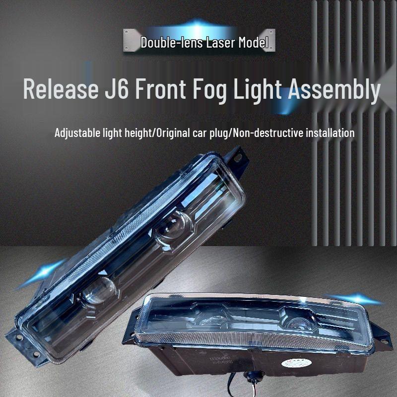 LED Bi-Beam Laser Fog Lights for Jiefang J6 Series Dump Trucks - Super Bright Right