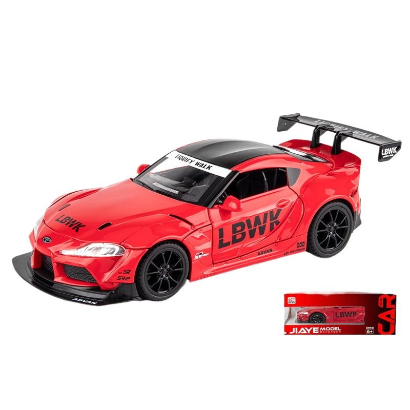 

1/22 Toyta LBWK Модель High Simulation Diecasts Игрушка со Звуком и Светом Инерционные Транспортные Средства Украшения Игрушки для Детей Подарок красный
