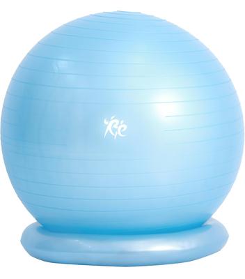 RE Balance Ball, 55cm, Suitable for Heights 150-170cm, 300kg Capacity (Includes Fixed Ring and Pump), Core Exercise, Chair Alternative, 1-Year Warrant
