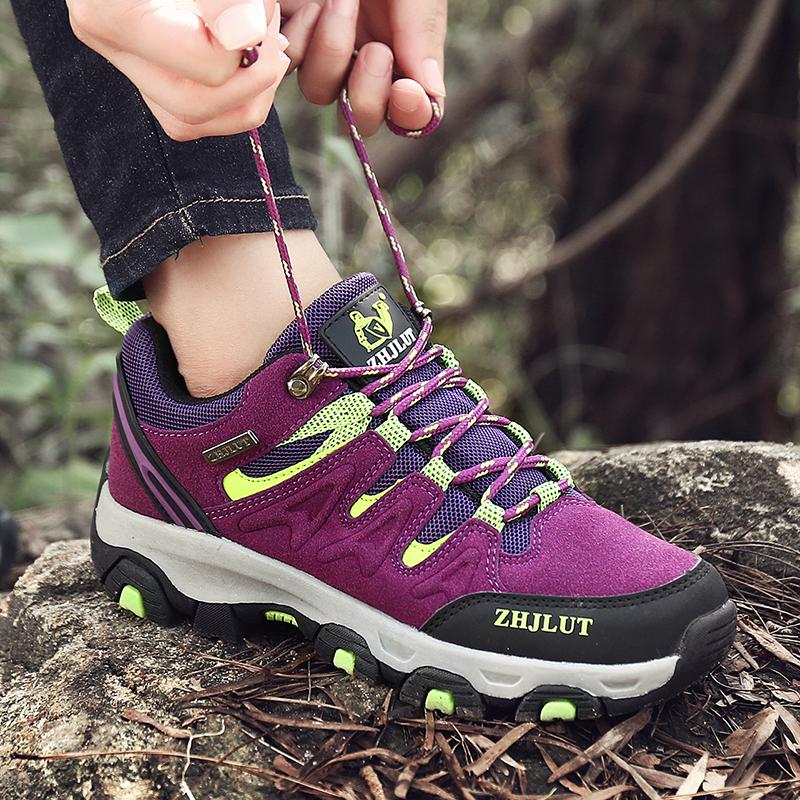 Zapatos de Senderismo para Hombre y Mujer para Exterior Zapatillas Antideslizantes Ante Calzado para Caminar Verano Goma Otoño Zapatos Adecuados para Trail Running
