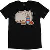 Pusheen Kočka Rychlé občerstvení PUSHEEN Tričko Zcela nové Licencované a oficiální