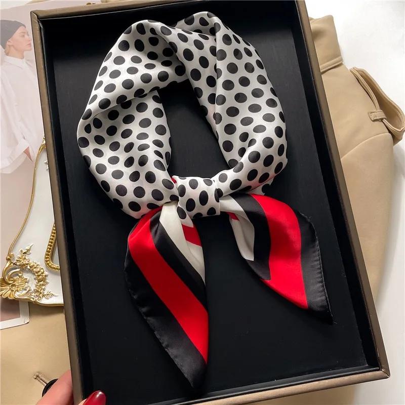 Fashion Square Scarves Women Shawl Floral Silk Silk Imitation Satin Foulard Scarf Female Bandana 70*70cm Shawls for Ladies