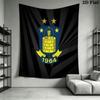 Brøndby IF POSTER Wall Hanging Printed Fabric Blanket Decorative Tapestries for Bedroom Living Room Home Decor