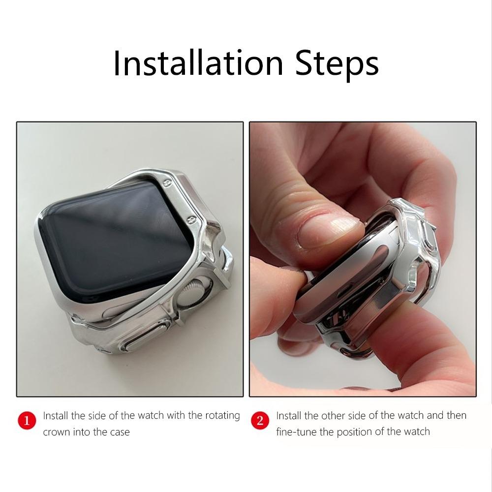 Cinturino in Titanio+Custodia in TPU per Apple Watch Ultra 3 2 49mm 46mm 45mm 44mm Braccialetto da Uomo d'Affari per iwatch 11 10 9 8 7 6 5 4 SE Cinturino