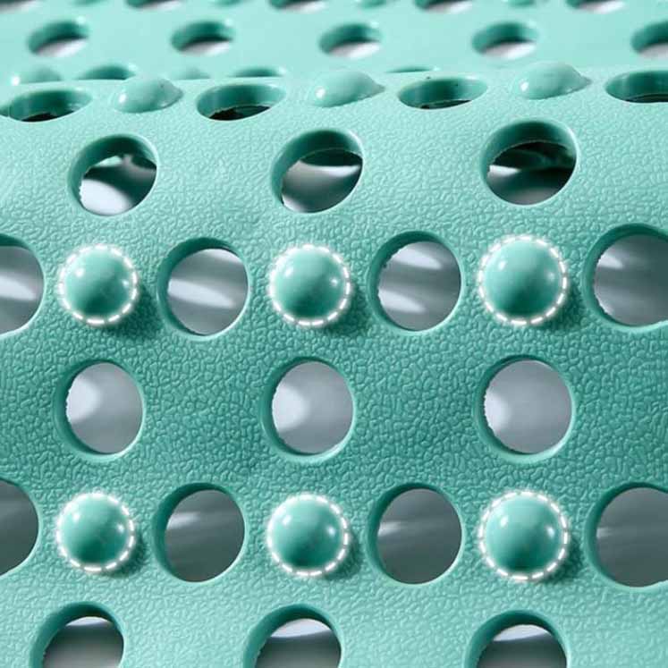 TPR Non-Slip Bath Mat with Suction Cups Shower Bathtub Mat Anti-Fatigue Bathroom Floor Mat Massage Foot Pad