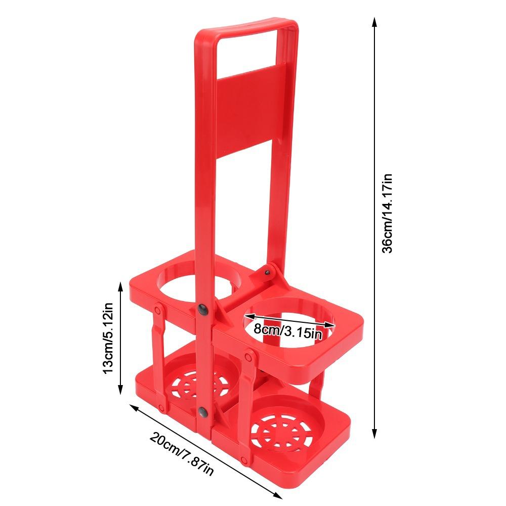 Plastic Beer Bottle Carrier Thickened Handle Bottle Carrier Rack Convenient Drink Holder Party красный