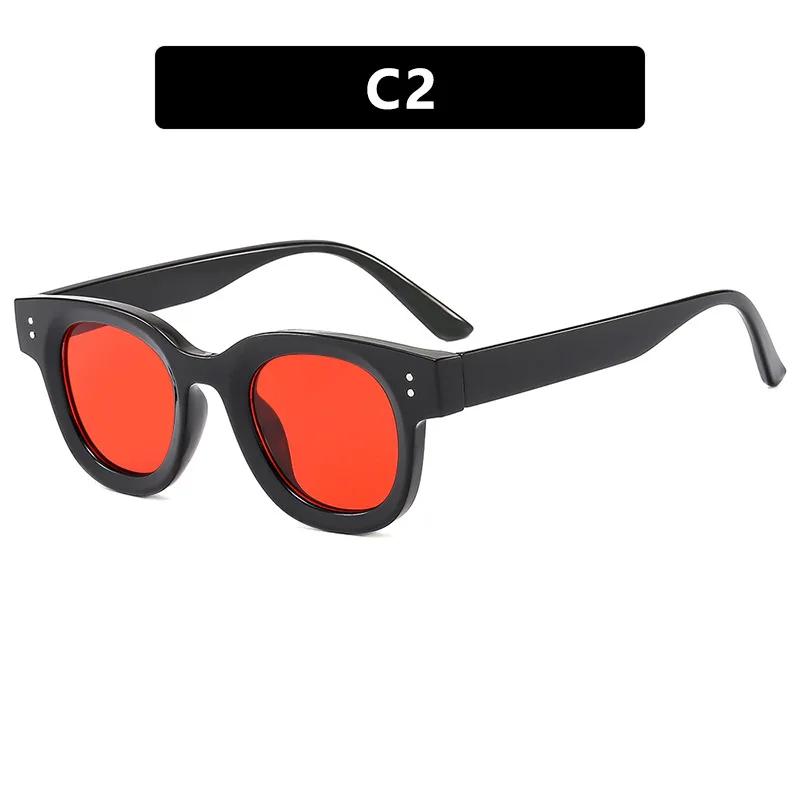 

Retro Round Sunglasses Women Men Luxury Brand Designer UV400 Sun Glasses Fashion Travel Decorative 1PC