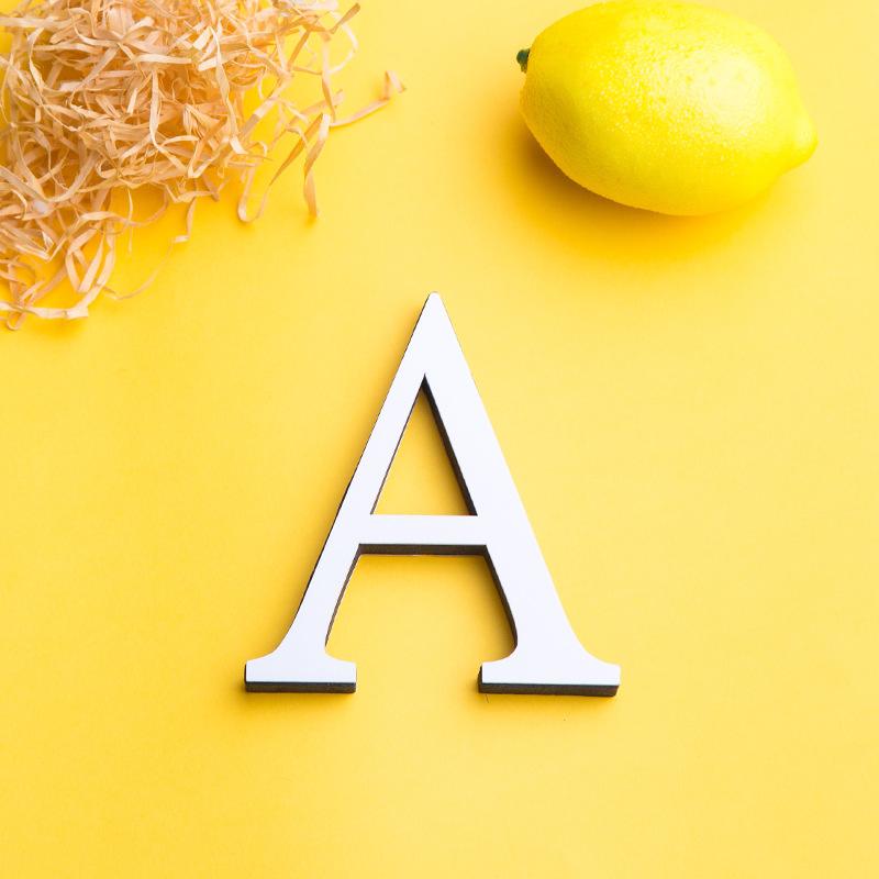 

Украшение дома, белое акриловое зеркало, наклейки на стену с английскими буквами, комбинация пены EVA. A белый