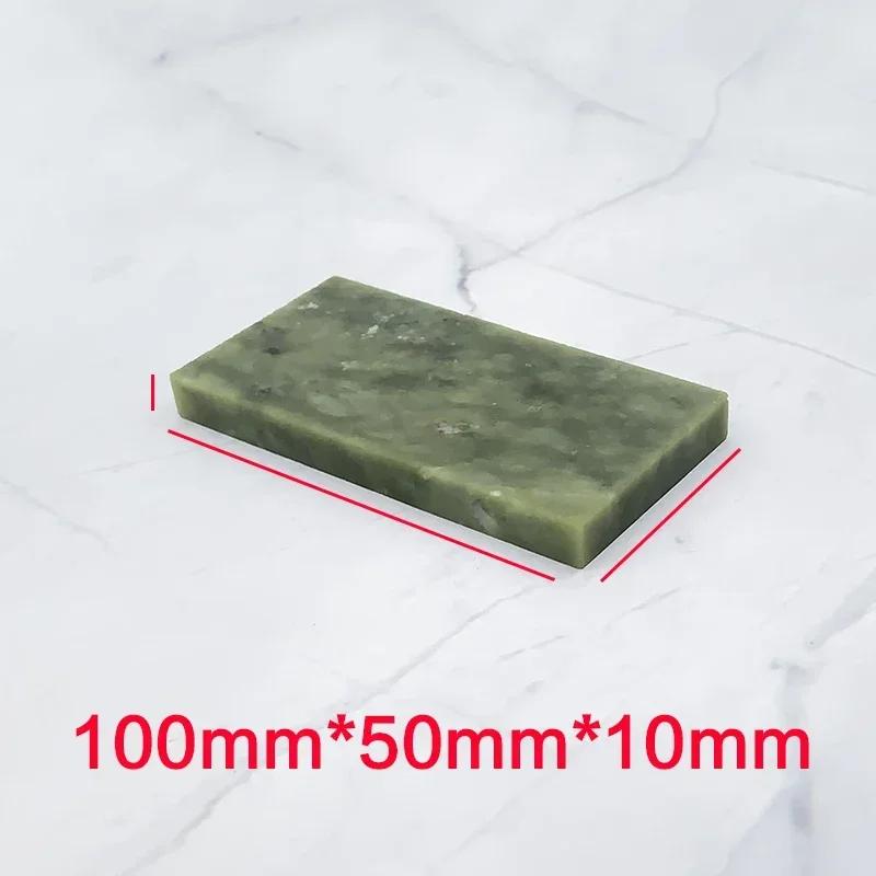 Natural Green Agate Sharpening Stone Whetstone Fine Grinding Polishing Shaved Bar Kitchen Knife Sharpener Honing Tool10000 Grit