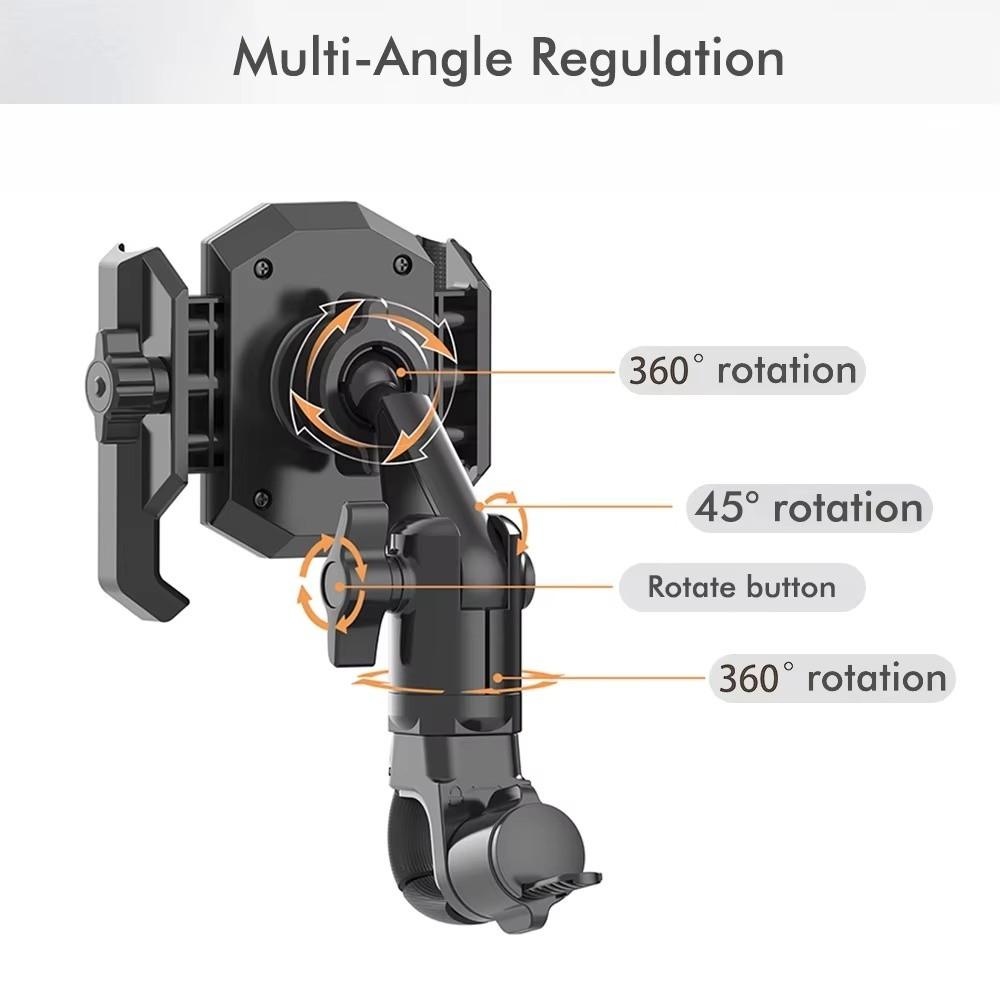 Multi-Angle Adjustment Motorcycle Phone Holder Scooter Phone Holder  For Bicycle Riding