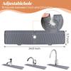 Kitchen Sink Splash Guard, Faucet Handle Drip Catcher Mat, Draining Mat behind Faucet, Water