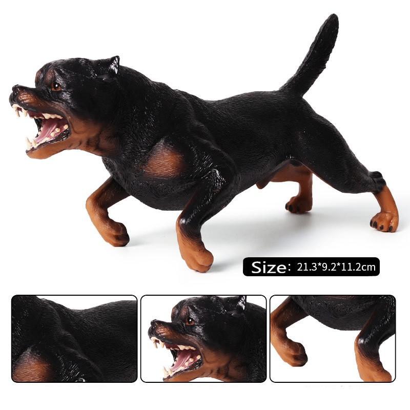 1/6 Scale Realistic Rottweiler Dog Statue Resin Animal Model Toys Figure Roar
