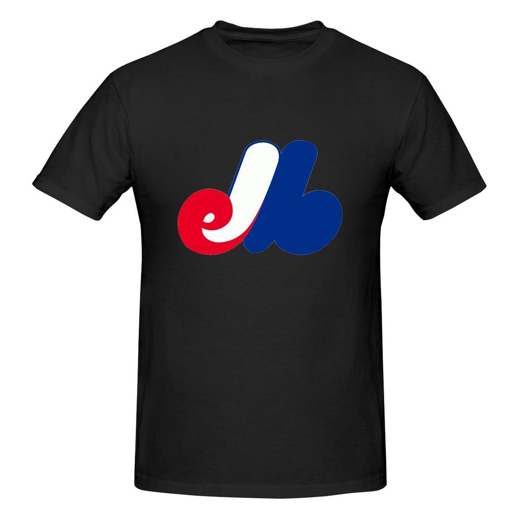 Vintage Baseball Montreal Expos Standard American Retro Tshirt Minimalist Commuting Fashion Sense Shirt