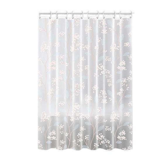 

Занавеска для душа с крючками Водонепроницаемая, прочная, легко моется, с разными принтами, быстрая C