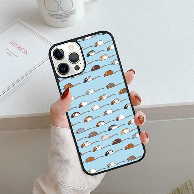 Mouse Rat Phone Case For iPhone 17 Air 14 15 16 13 12 Cover For Apple iPhone 17 Air 14 15 16 Pro Max 6S Plus Coque
