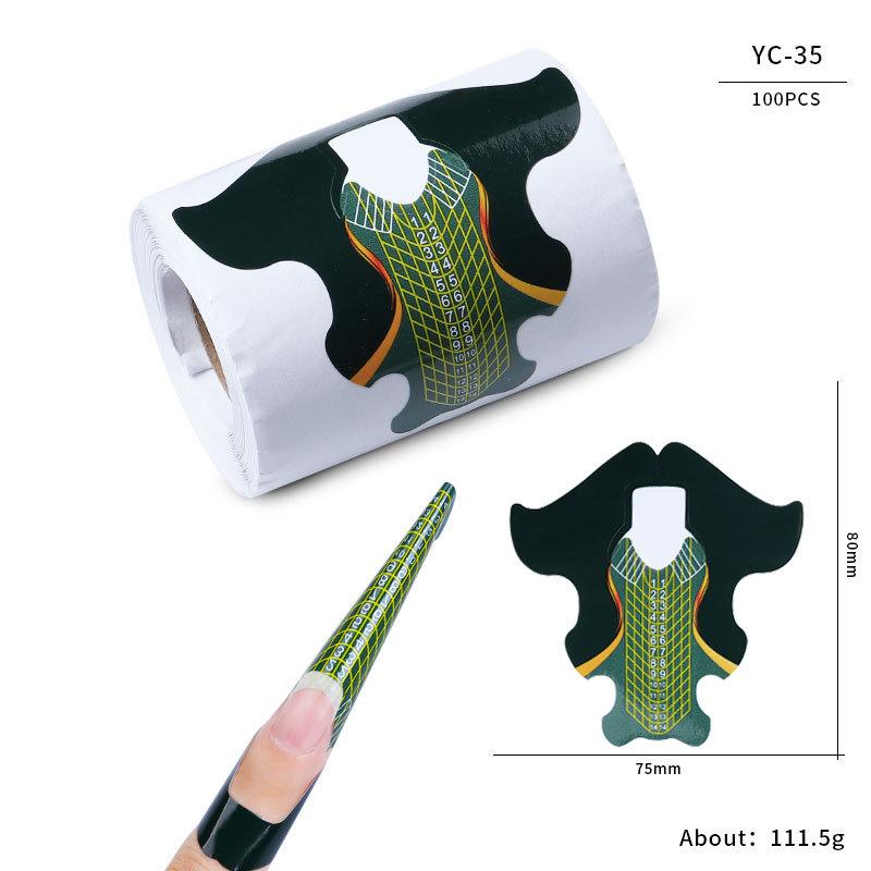 Nail Paper Tray, French Nail Phototherapy Nail Extension Tool, Nail Butterfly Rectangular Nail Paper Tray Direct Sales