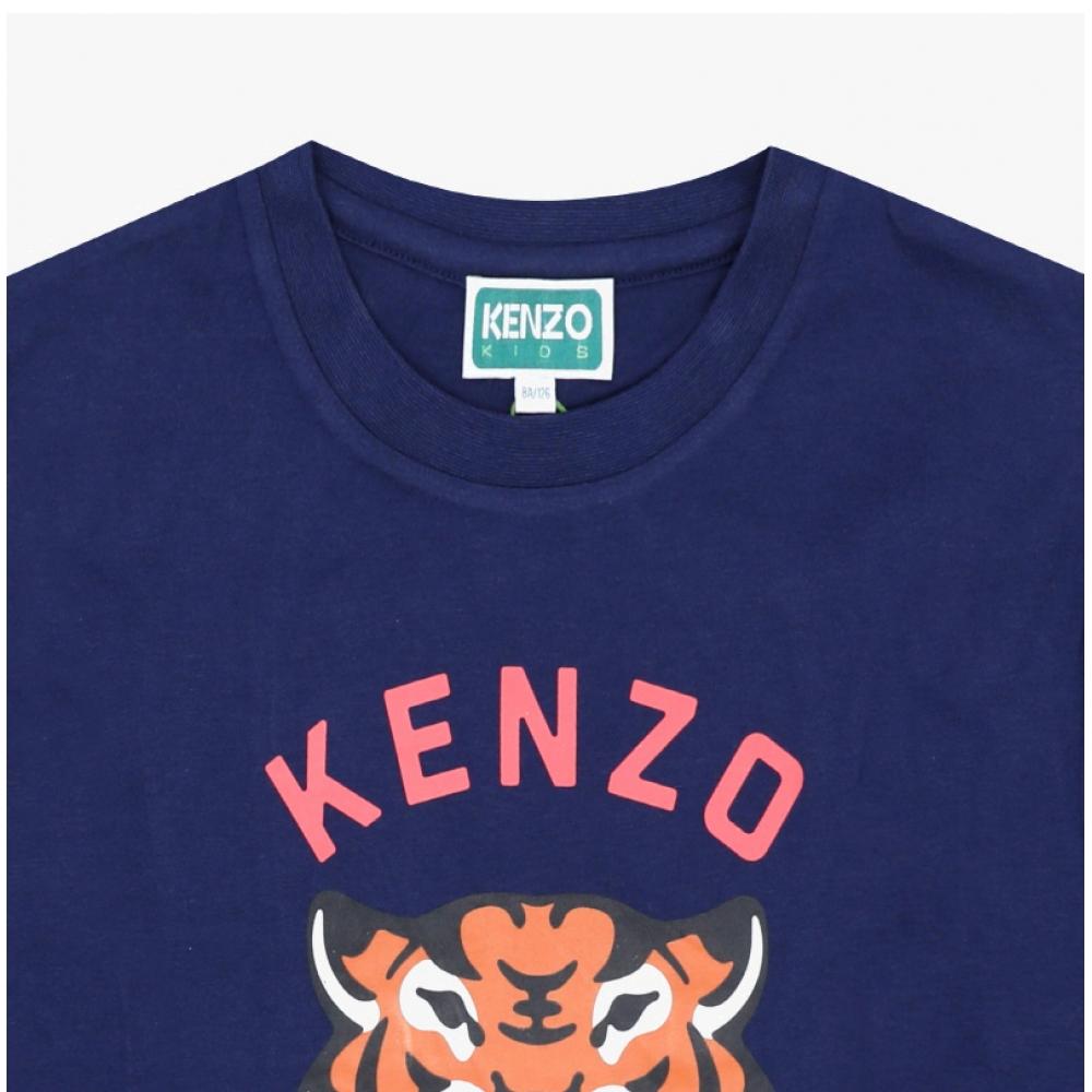 Kenzo Kids Short Sleeve Tee Tiger K61676 84n