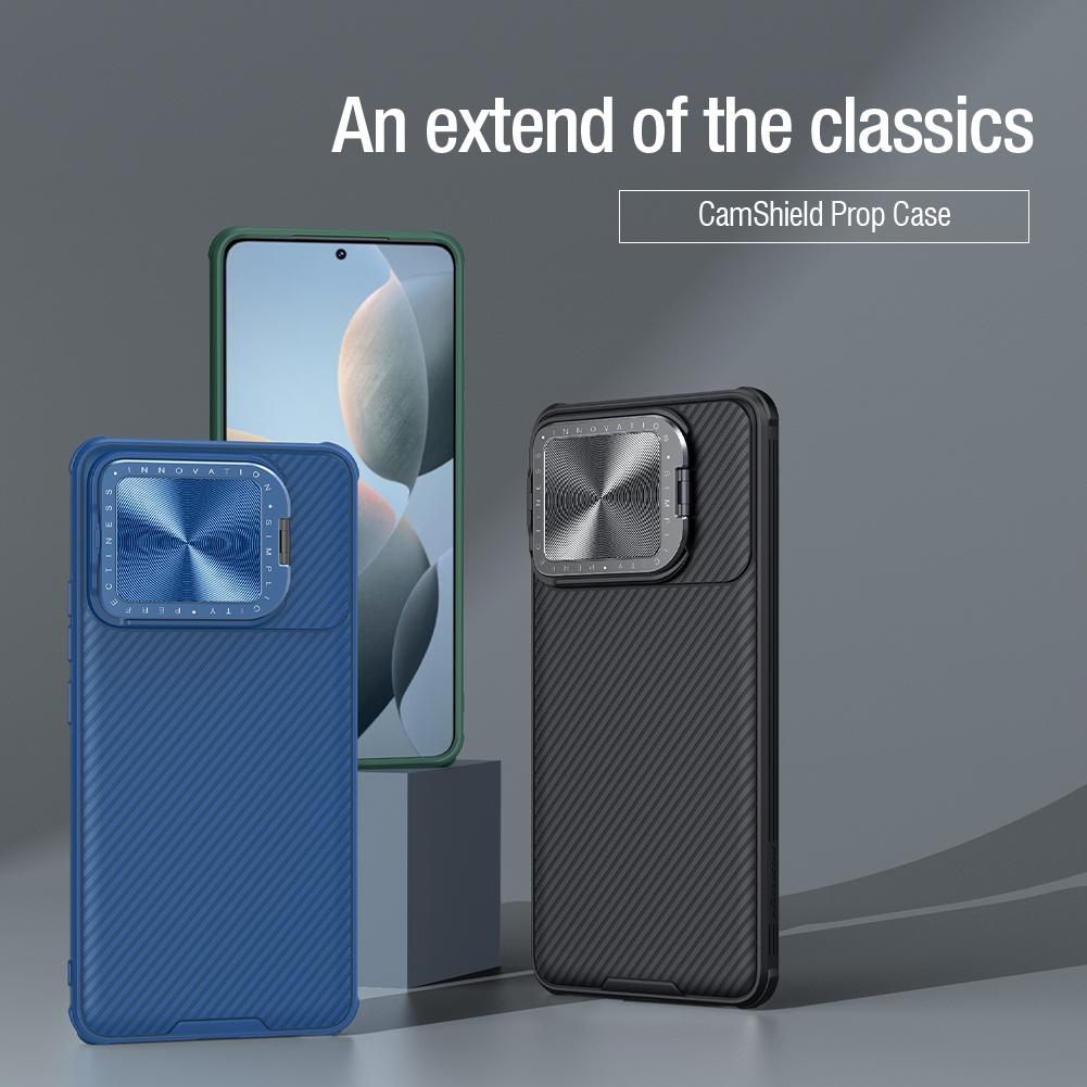 Per Xiaomi Poco F6 Pro 5G Custodia Nillkin CamShield Prop con Supporto Protezione Lente Fotocamera 360 Custodia Copri Privacy