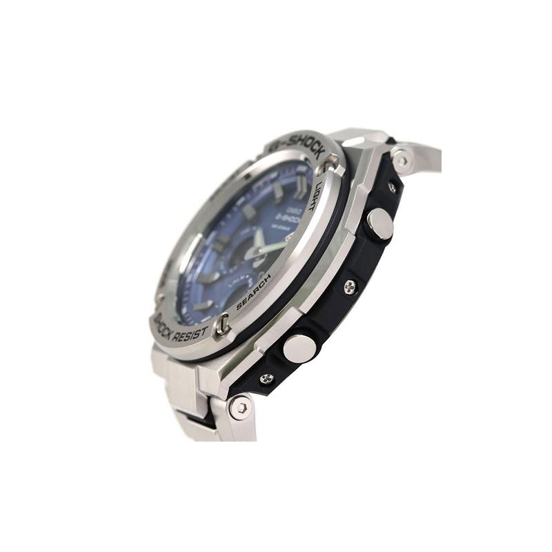 Casio G-STEEL series-S Disc Dual Display, Fashion Trend, Contrasting Color, Street Retro, Classic Pointer, Three-eye Dual Display Dial, GST-S110D-2A
